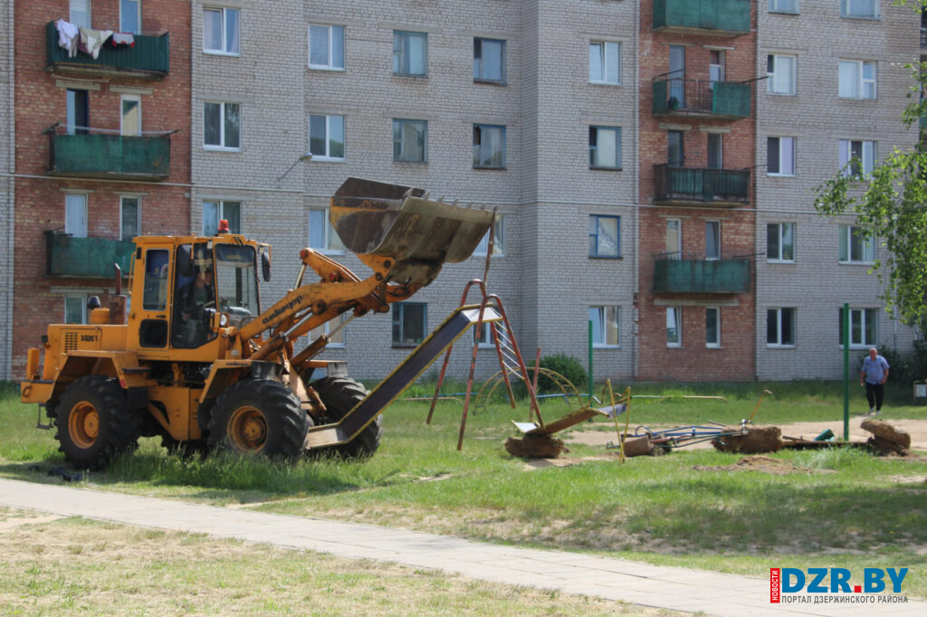 демонтаж детской площадки в Дзержинске