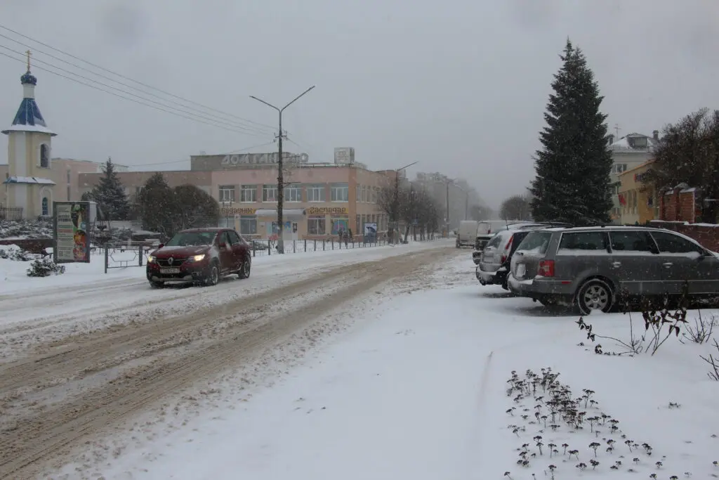 снегопад в Дзержинске