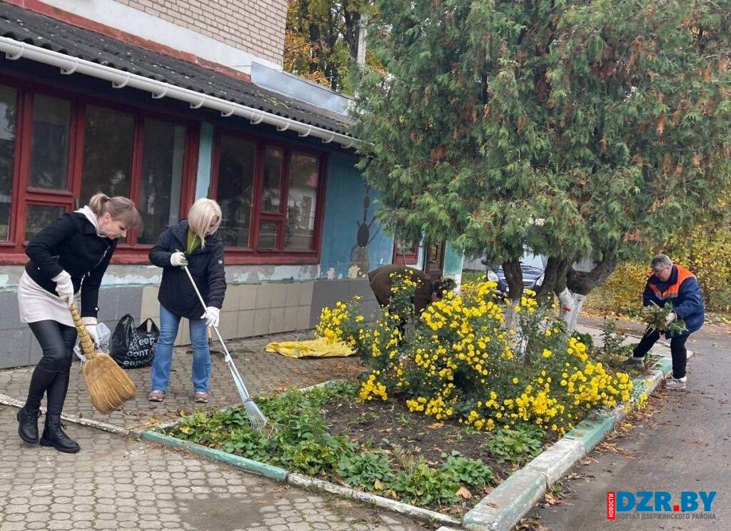 Коллектив Водоканала Дзержинского района вышел на субботник