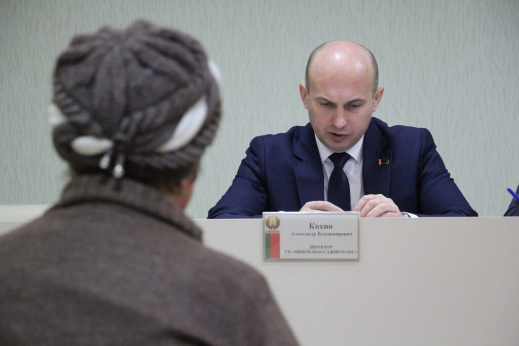 «Пересмотреть транспортную сеть в Дзержинске». Что еще решили на приеме главы района и руководителя Миноблпассажиртранса