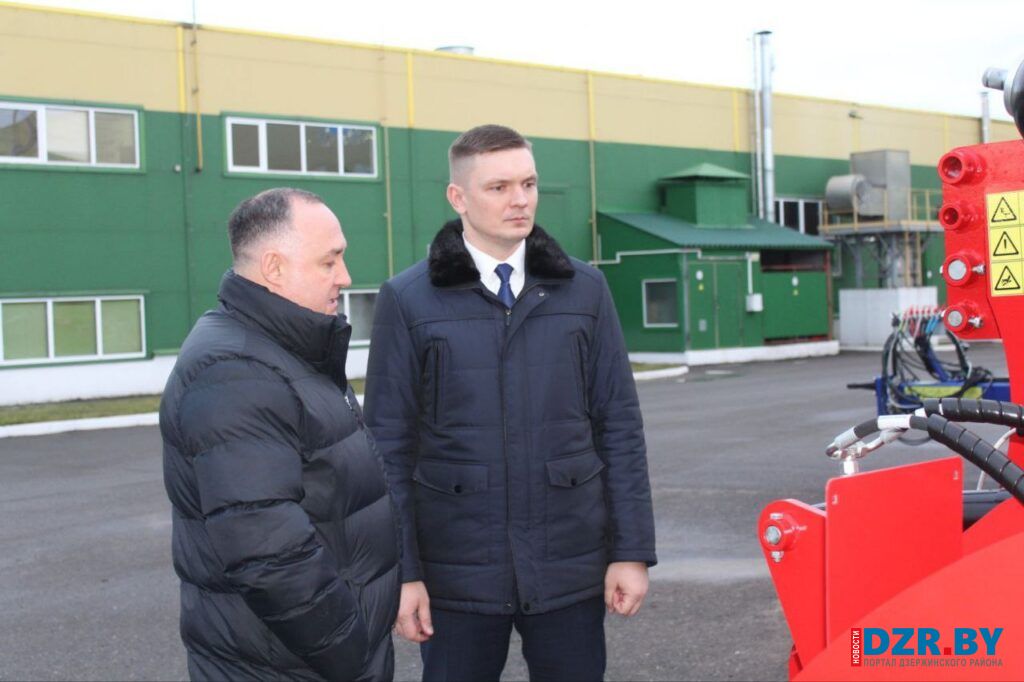 Глава Дзержинского района ознакомился с ходом реализации инвестпроекта на СООО «Элезер»
