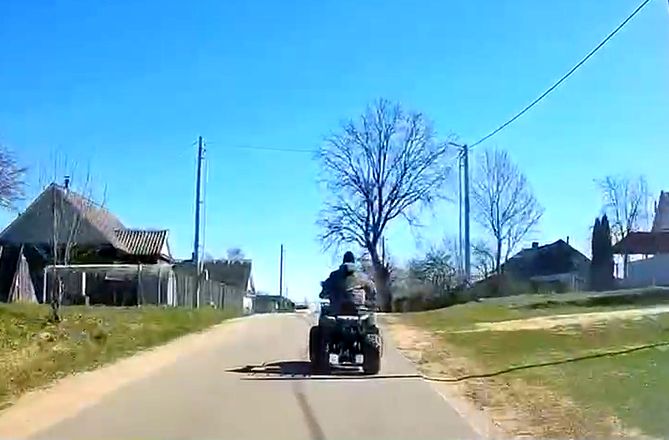 Пьяный гонщик на чужом квадроцикле в Больших Новоселках получил 9 протоколов от ГАИ