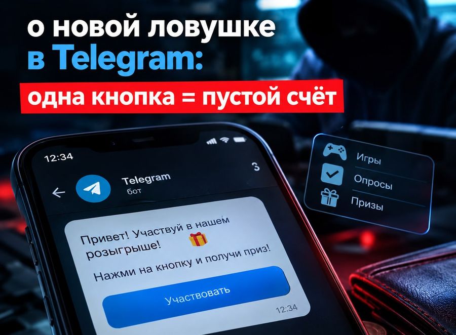 О новой ловушке мошенников в Телеграм предупреждают в группе по противодействию киберпреступности РОВД
