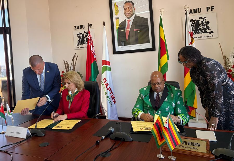 Партия «Белая Русь» и ZANU PF (Зимбабве) подписали Дорожную карту о сотрудничестве